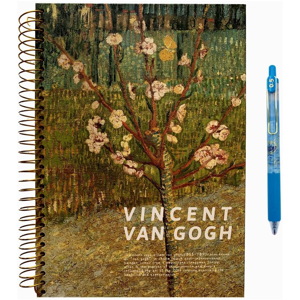 Photos - Notebook  Hardcover Spiral  Art Journal 10.6" x 7.3" 300 Pages Spiral Wide Ruled , s for Work,Gifts,O