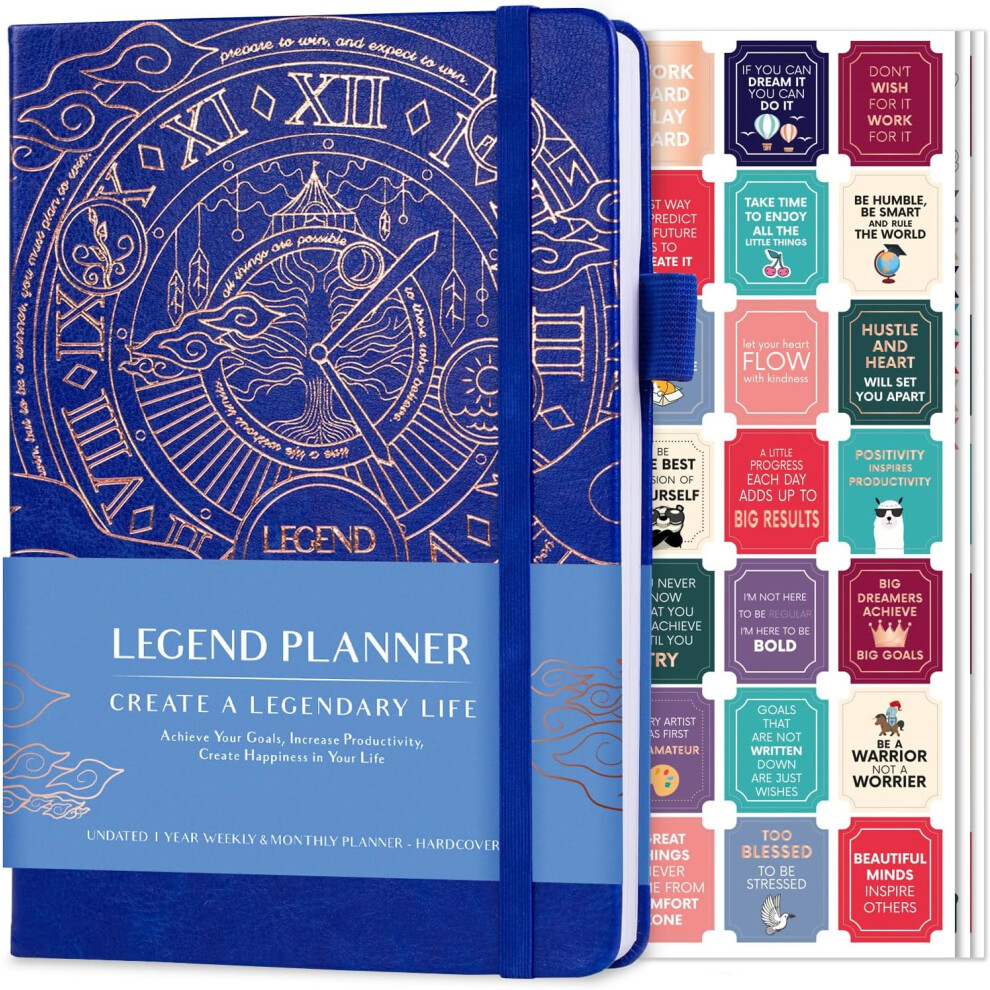 Legend Planner â Weekly & Monthly Life Planner to Hit Your Goals & Live Happier. Organizer Notebook & Productivity Journal. A5