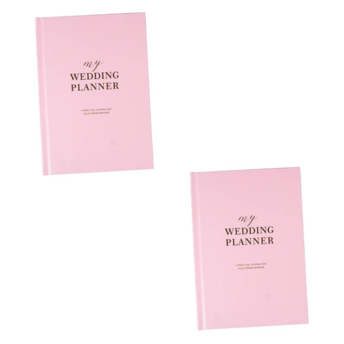 Operitacx 2pcs Wedding Book Wedding Planner Notebook Notebooks for Work Wedding Planning Organizer Binder Bridal Book Planner Notepad 1