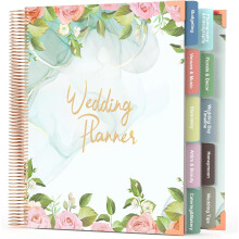 Wedding Planning Book176 pages, Wedding Planner with Checklists Pocket Calendar, Wedding Binder for Bride,Unique Engagement Gift