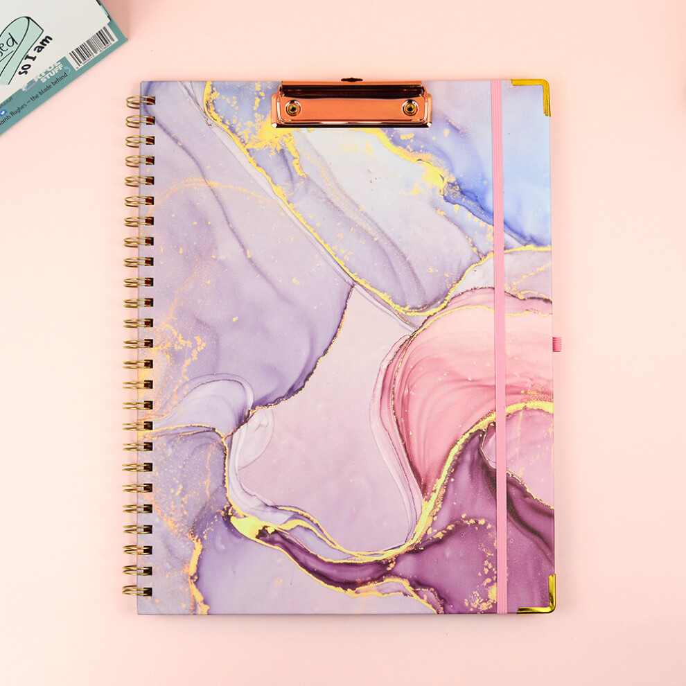 Hardcover Spiral Notebook, College Ruled Notebook Journal, 8.5"x11", 320 Pages Large Lined Journals for Women Men, 5 Subject A4 Hardcover Notebook-image-OPC-PFPF59D-NEW