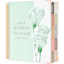 Wedding Planning Book and Organizer for Newly Engaged Couples 176 Pages Bridal Wedding Organizer Notebook with Sticker Checklists & Calendars