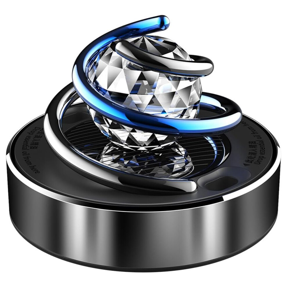 Car Air Fresheners Solar Powered Rotating Car Aromatherapy Diffuser With Crystal Ball Car Interior Decoration Accessories 7420221297691