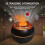 Essential Oil Diffuser, Volcano Fire Flame Aromatherapy Diffuser, 360ml Ultrasonic Cool Mist Humidifier, Scent Aroma Diffuser with 7 Colors Light 6