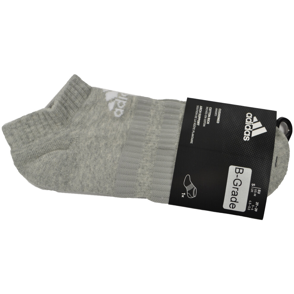 (XS) Adidas Adults Cushioned Ankle Socks Grey