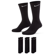 (Black, L (UK 8-11)) NIKE Mens Cushion Crew Training Socks 3 Pairs