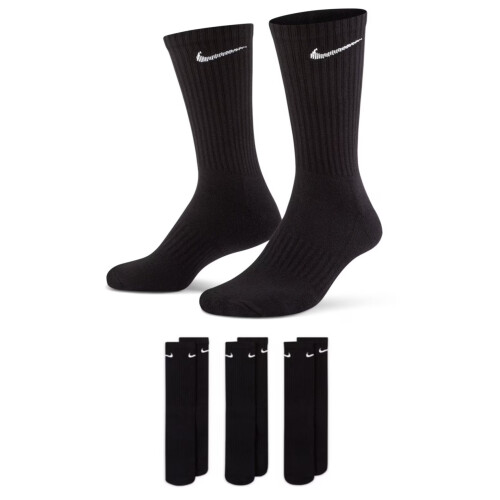 (Black, L (UK 8-11)) NIKE Mens Cushion Crew Training Socks 3 Pairs