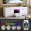Vida Designs (White) Eclipse LED TV Unit 2 Door 1 Drawer Storage 3