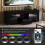 Vida Designs (Black) Eclipse LED TV Unit 2 Door 1 Drawer Storage 3