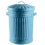 Retro Dustbin Rubbish Waste Animal Feed Bin - Duck Egg Blue Bin 45L 1