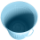 Retro Dustbin Rubbish Waste Animal Feed Bin - Duck Egg Blue Bin 45L 4