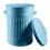 Retro Dustbin Rubbish Waste Animal Feed Bin - Duck Egg Blue Bin 45L 6