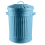 Retro Dustbin Rubbish Waste Animal Feed Bin - Duck Egg Blue Bin 45L 8