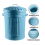 Retro Dustbin Rubbish Waste Animal Feed Bin - Duck Egg Blue Bin 45L 9