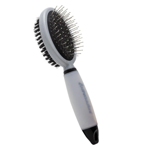 AllPetSolutions Double Sided Dog & Cat Brush - Grey