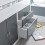Bedmaster Lacy Grey and White Storage Mid Sleeper Bed 4