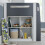 Bedmaster Lacy Grey and White Storage Mid Sleeper Bed 5