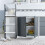 Bedmaster Lacy Grey and White Storage Mid Sleeper Bed 3