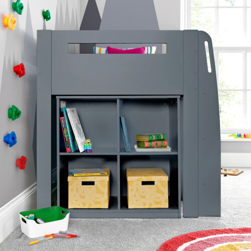 Bedmaster Lacy Grey Storage Mid Sleeper Bed 2