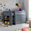 Bedmaster Lacy Grey Storage Mid Sleeper Bed 2