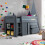 Bedmaster Lacy Grey Storage Mid Sleeper Bed 1