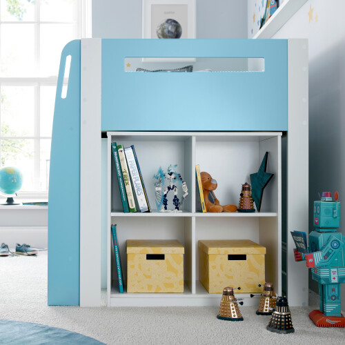 Bedmaster Lacy Blue Storage Mid Sleeper Bed 2