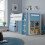 Bedmaster Lacy Blue Storage Mid Sleeper Bed 1