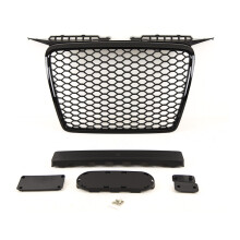 Audi A3 2004-2008 Main Grille Gloss Black With Emblem Holder Rs Look