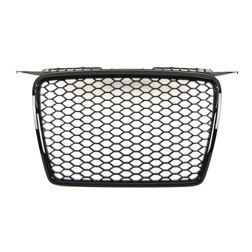 Audi A3 2004-2008 Main Grille Gloss Black With Emblem Holder Rs Look 2