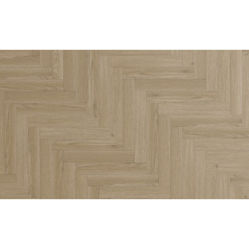 (2.57 Mâ² / Pack Silver Oak Natural 81044-B) Aspen Wood Effect Click Laminate Flooring - Herringbone(8Mm) 9501118431232