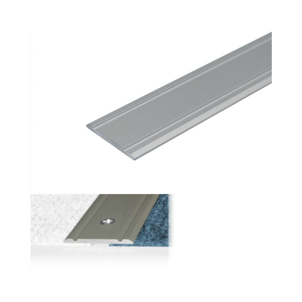 (0.93M, Silver) A02 30Mm Anodised Aluminium Flat Door Threshold Strip 9509944515966