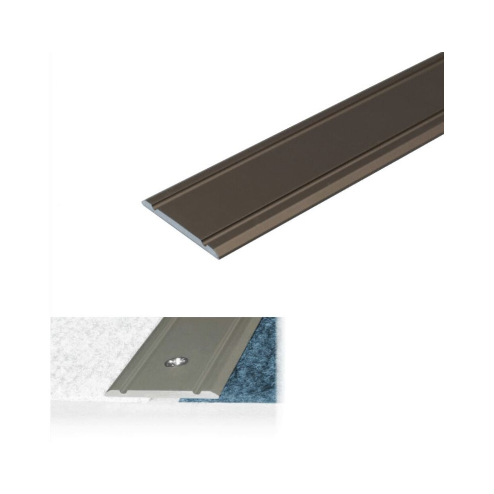 (0.93M, Champagne) A02 30Mm Anodised Aluminium Flat Door Threshold Strip 9506683384464
