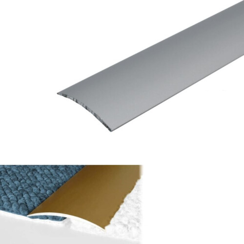 (0.93m, Silver) A03 30mm Anodised Aluminium Self Adhesive Door Threshold Strip
