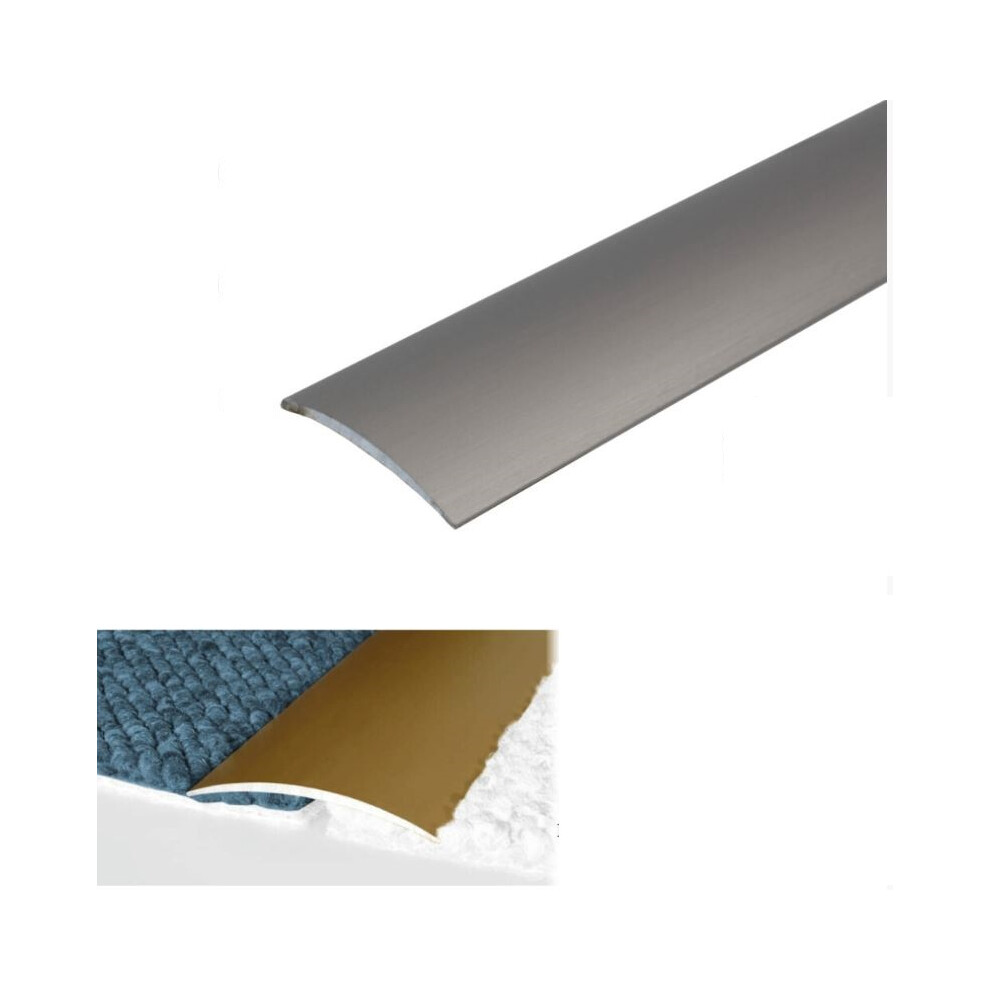 (0.93m, Inox) A03 30mm Anodised Aluminium Self Adhesive Door Threshold Strip