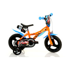 Dino Hot Wheels 12inch Kids Bike with Stabilisers - Orange