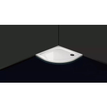 (800 x 800mm) Quadrant White Stone Shower Tray for shower Enclosure Slimline Heavy FREE WASTE