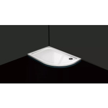 (1200 x 800mm RIGHT) Quadrant White Stone Shower Tray for shower Enclosure Slimline Heavy FREE WASTE