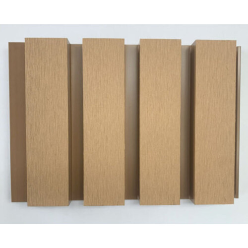 (Brown Slatted Boards, 10) Square Slatted Composite Cladding Plastic Exterior