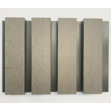 (Grey Slatted Boards, 15) Square Slatted Composite Cladding Plastic Exterior