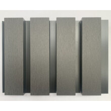 (Black Slatted Boards, 10) Square Slatted Composite Cladding Plastic Exterior