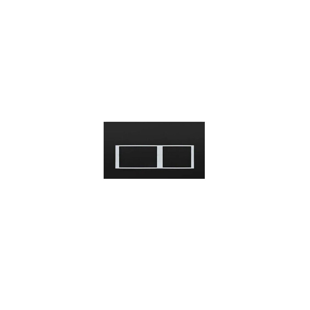 (Flush Plate Black) Wall Hung Toilet Rimless Dpt Pan, Seat & 1.12M Concealed Cistern Frame Wc Plate 5061068982252