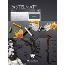 Clairefontaine Pastelmat No6 pad 360g 18x24-Anthracite 18 x 24 cm An