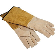 Rocky Mountain Goods Leder Kaminhandschuhe 16 Zoll