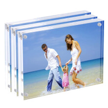 AMEITECH Acrylic Photo Frames 6x8'' Magnetic Acrylic Block Picture Fr