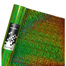 VViViD Mosaic+ Creatief Vinyl (Groen Holografisch Glitter, 1ft x 5ft)