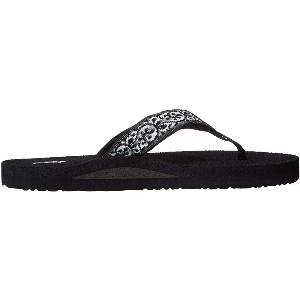 Teva Women's Mush II Flip Flop Companera Black 12 M US