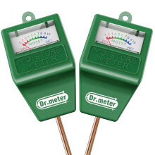 Dr.meter Testeur d'humidité du sol, 2 Kits de test pour jardin, pelouse, ferme, intérieur et extérieur