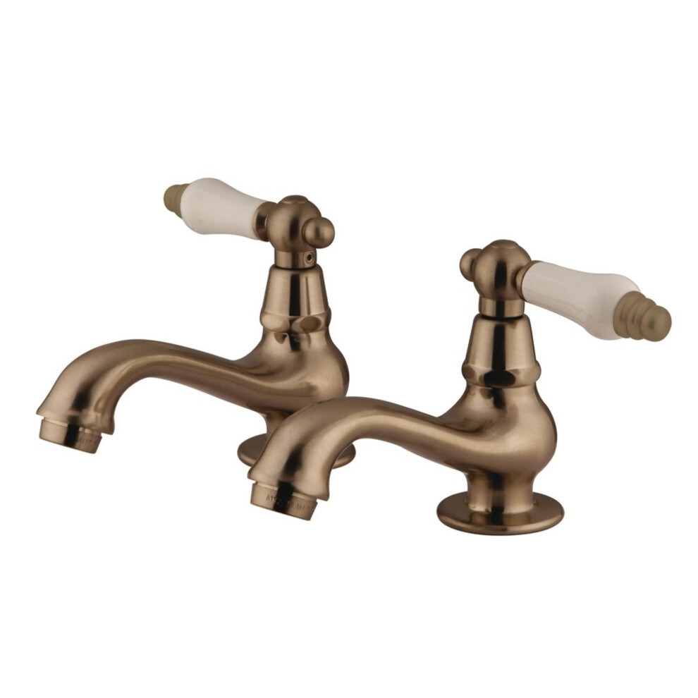Kingston Brass KS1108PL Heritage Basin Tap Faucet  Brushed Nickel