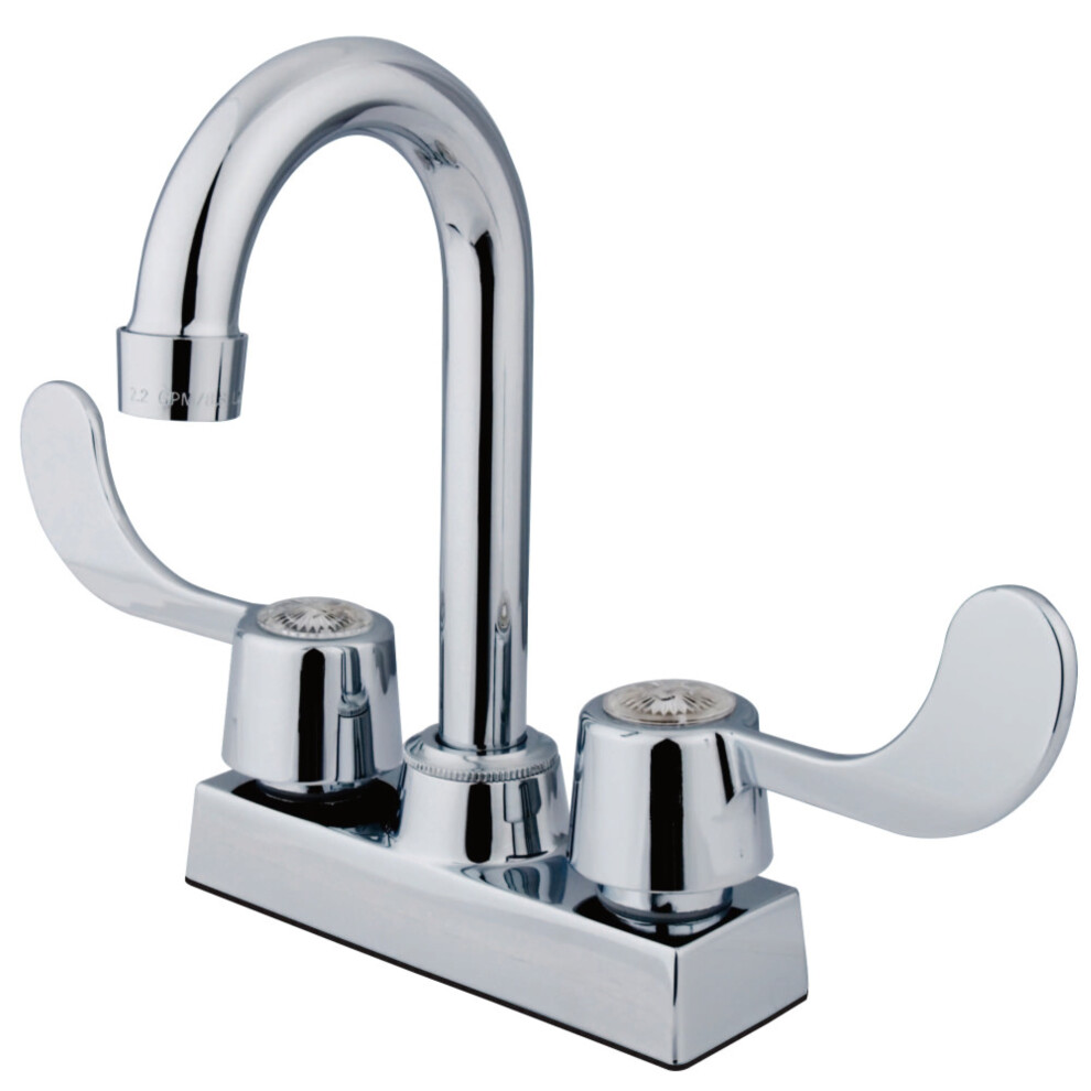 Kingston Brass KB451 Vista 4"" Bar Faucet With Blade Handle  Polished