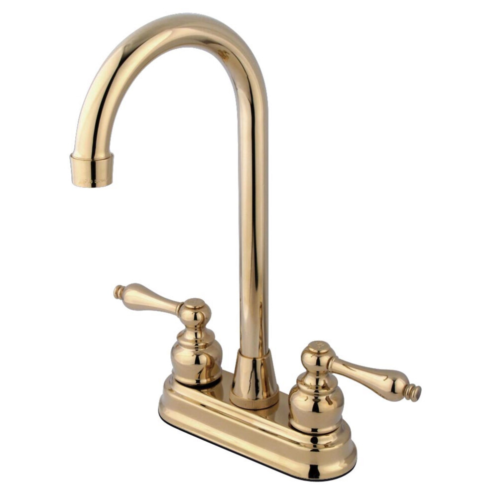 Kingston Brass KB492AL Victorian 4"" Centerset High Arch Bar Faucet  P